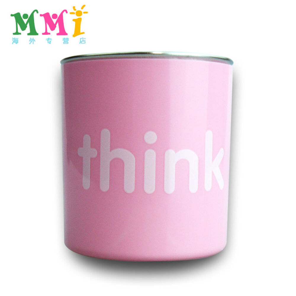 美国直邮Thinkbaby辛克宝贝不锈钢水杯四色可选粉红色