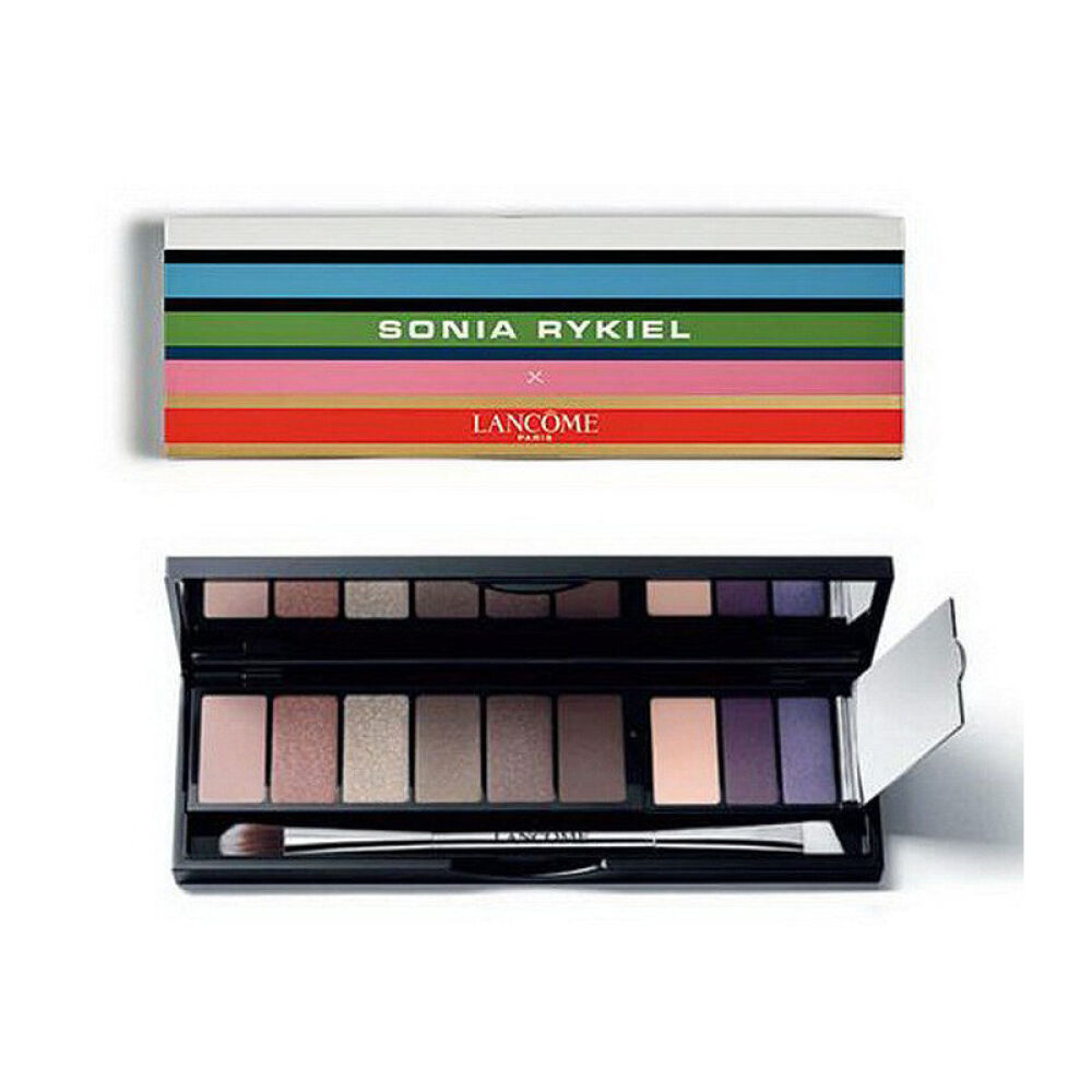 LANCOME兰蔻9色限量眼彩盘(彩色条纹版)#M008g限量联名