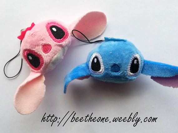 PhonestrapcharmplushkawaiiDisneyLiloandStitch-StitchorAngel