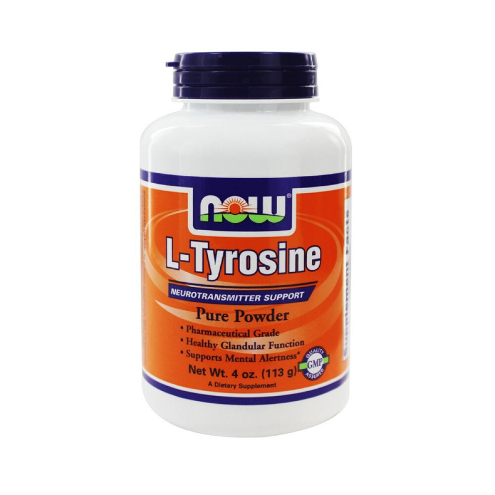【美国正品直邮】NOWFoods诺奥保持健康的腺体功能及应激反应酪氨酸粉124.4克未定义4盎司