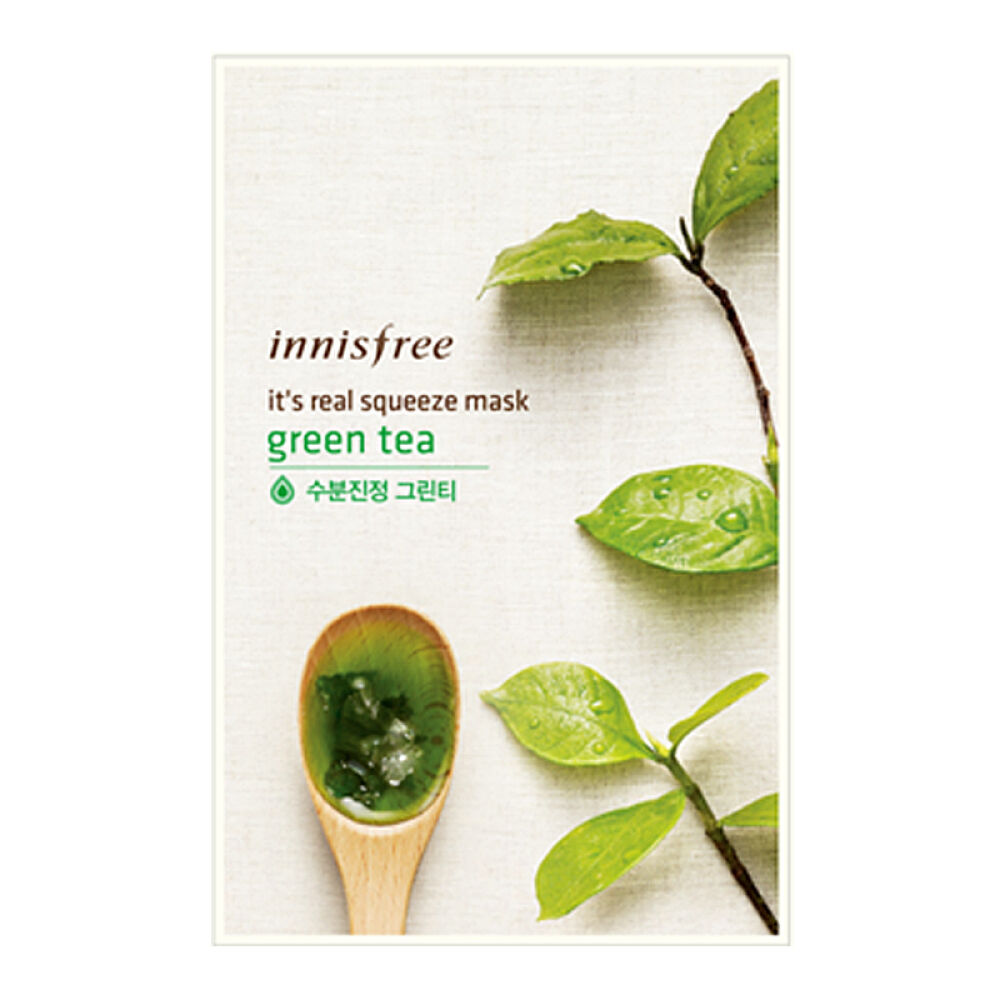 【京东全球购】韩国原装进口Innisfr悦风吟保湿清爽补水香港直邮绿茶面膜贴10片
