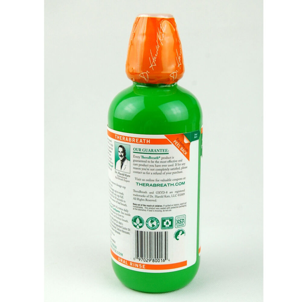 全球购美国Therabreath漱口水去除口臭牙周炎473ml
