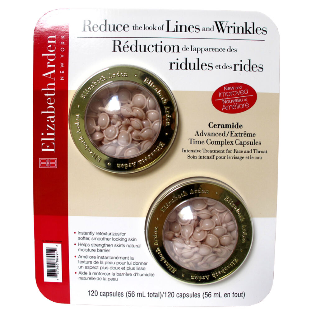 【全球购】加拿大直邮新版ElizabethArden雅顿时空面部精华胶囊整板2盒