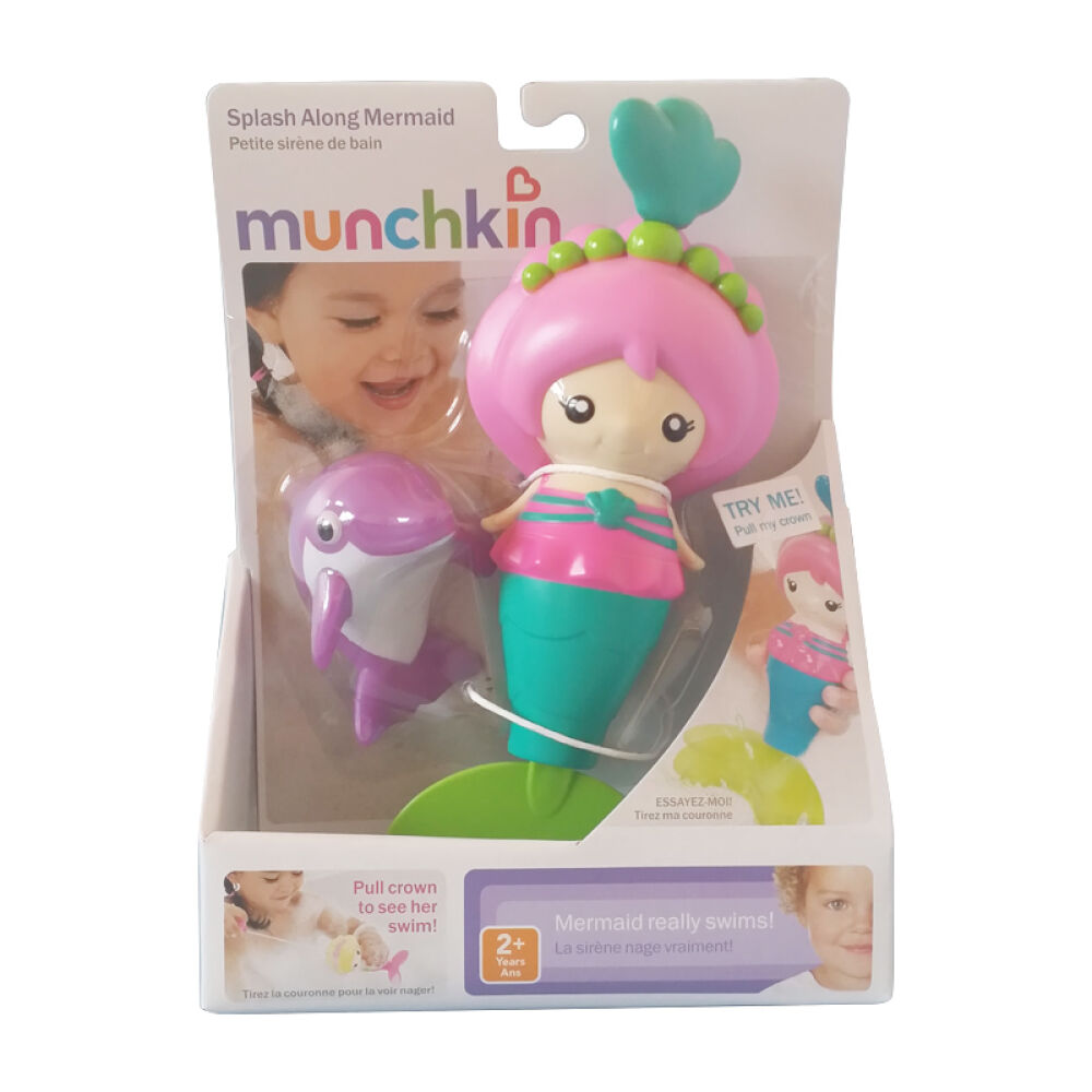 Munchkin麦肯奇美人鱼宝宝洗澡戏水玩具随机色