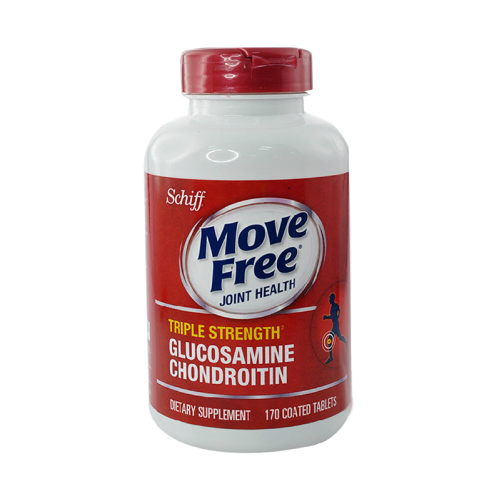 【全球购】美国SchiffMoveFree氨基葡萄糖维骨力170粒4瓶装海外直邮
