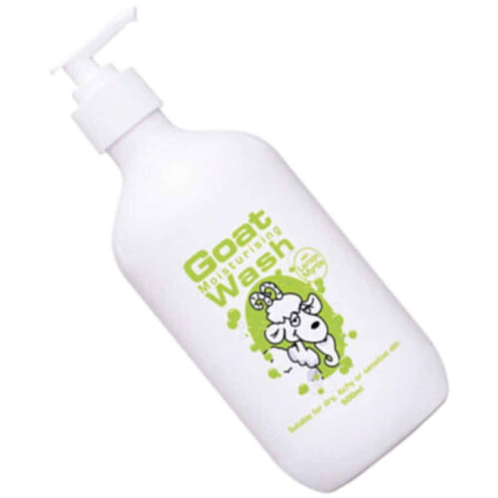 澳洲直邮山羊奶GoatSoap羊奶滋润保湿身体乳澳洲原装进口柠檬香桃叶味山羊奶沐浴露500ml1瓶