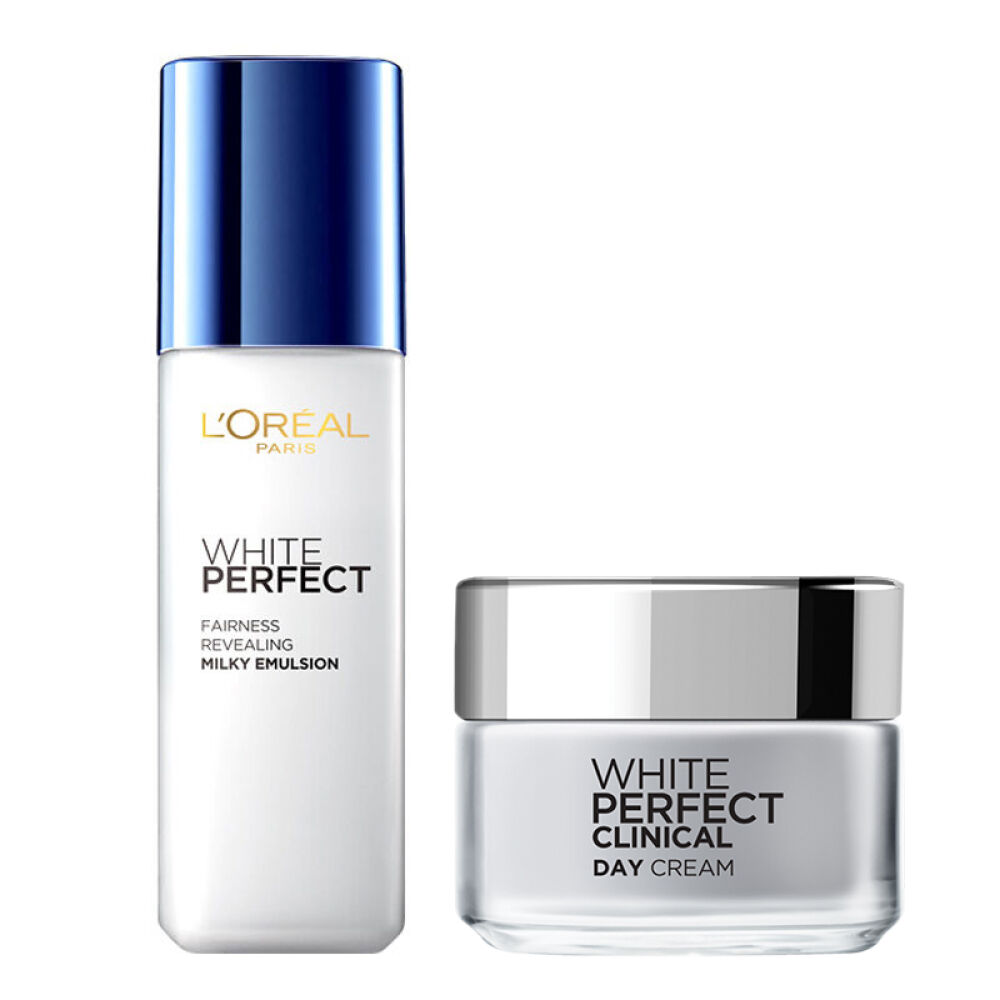 欧莱雅女士雪颜光学净白套装乳液125ml+日霜50ml8869+4467