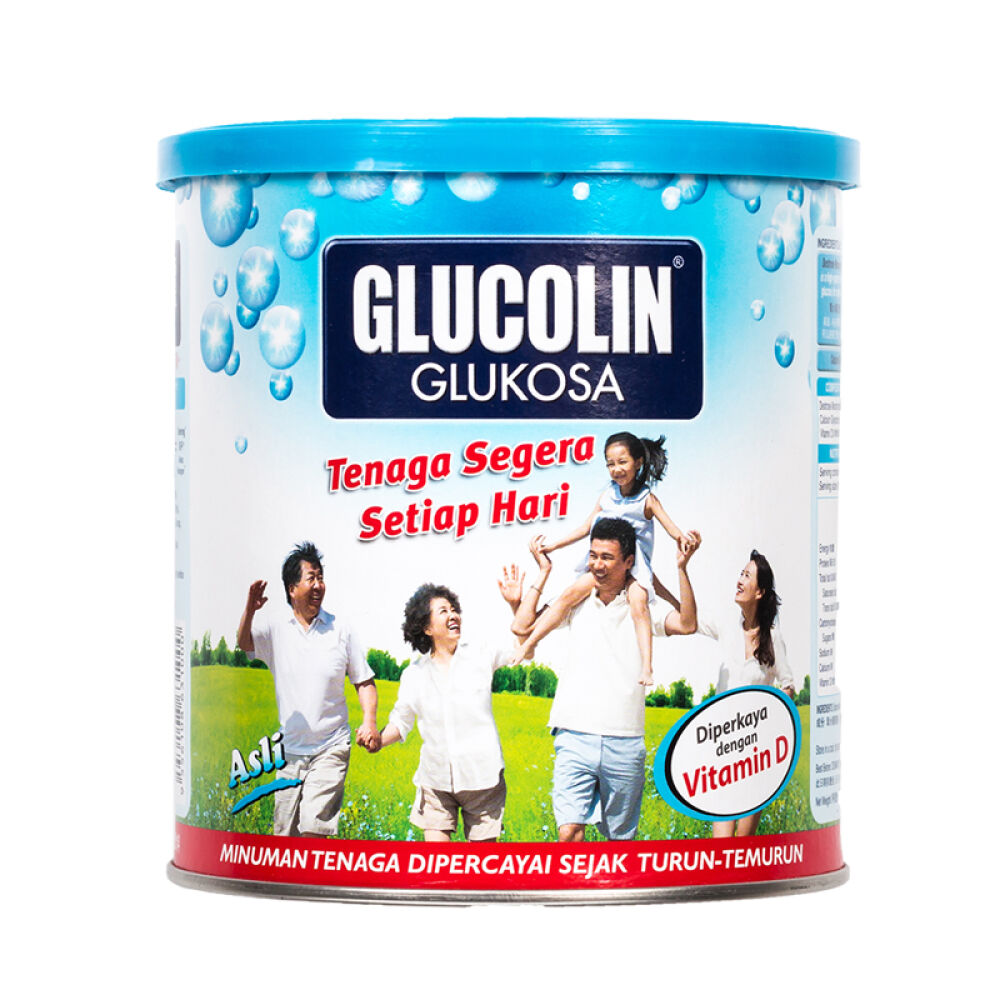 马来西亚进口Glucolin葡萄灵原味葡萄糖粉冲调营养饮料420gx2罐