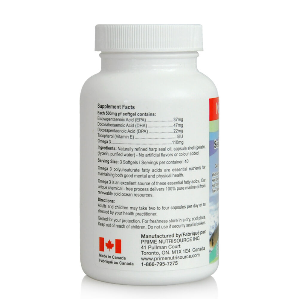 海豹油软胶囊omega-3含DPADHA加拿大原装进口直邮NaturalRemedy2瓶