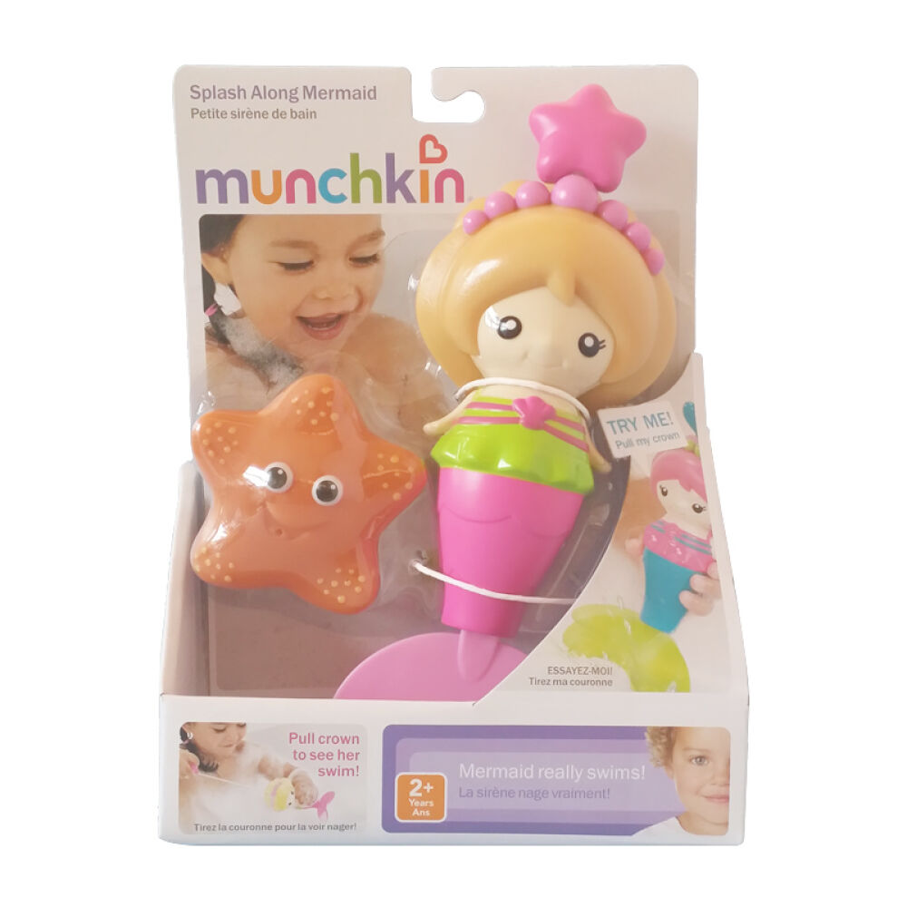 Munchkin麦肯奇美人鱼宝宝洗澡戏水玩具随机色