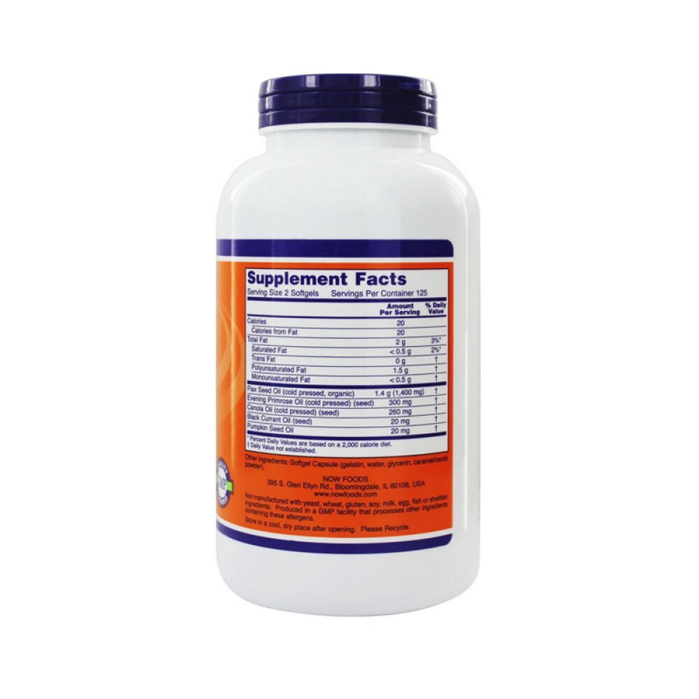 【美国正品直邮】NOWFoods诺奥支持心血管健康ω-3脂肪酸胶囊未定义250粒