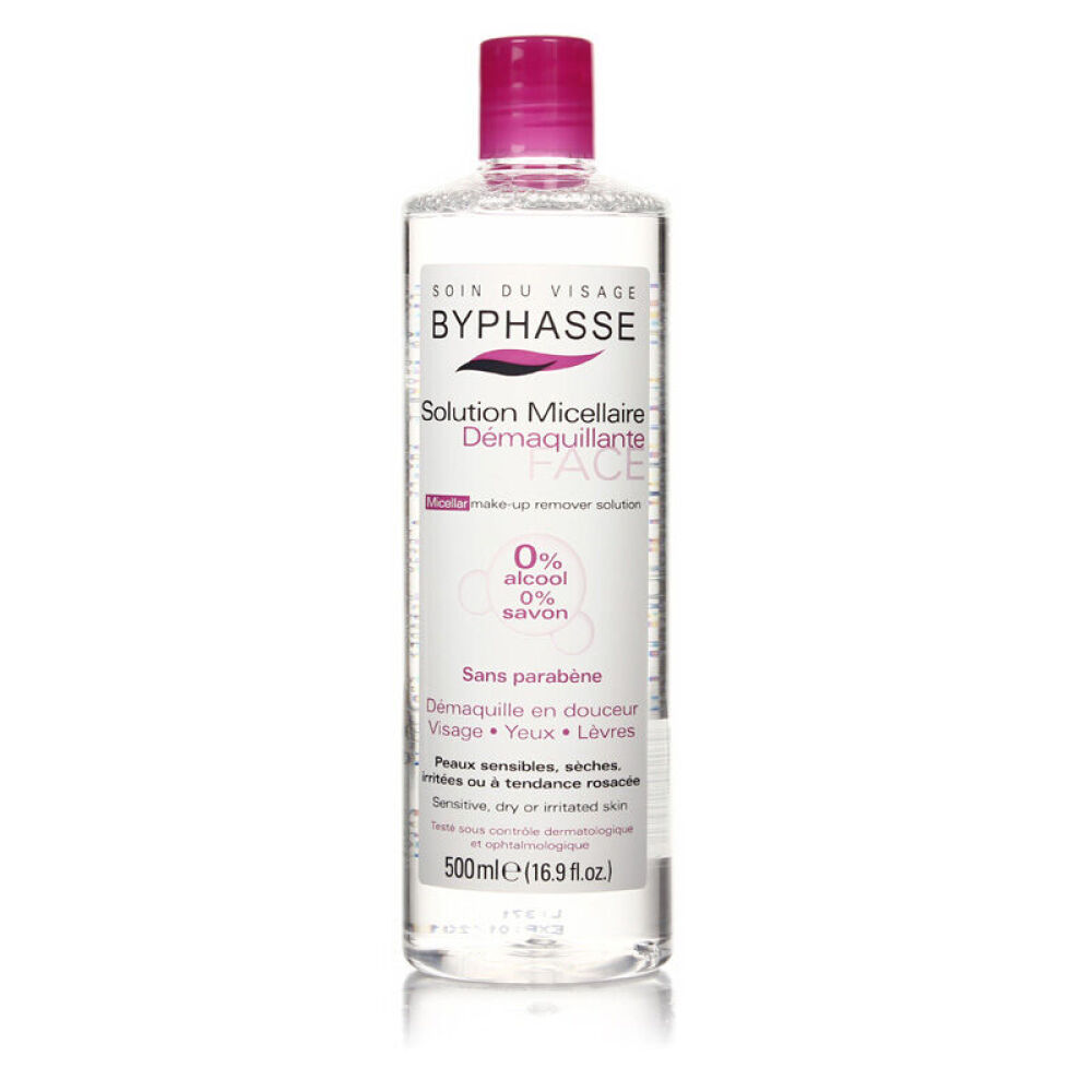 蓓昂斯BYPHASSE四效合一卸妆水500ml保湿卸妆液面部眼唇卸妆1瓶