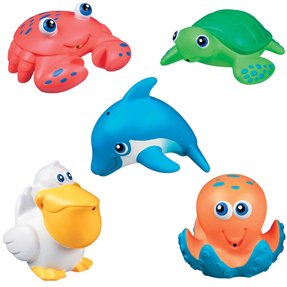 自营满趣健Munchkin海洋动物喷水玩具9个月以上宝宝