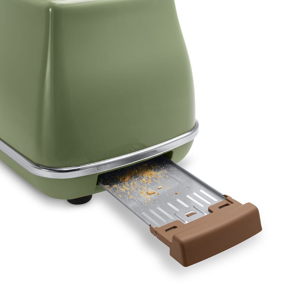 Delonghi/德龙CTO2003家用2片式多士炉吐司机全自动早餐烤面包机CTO2003橄榄绿
