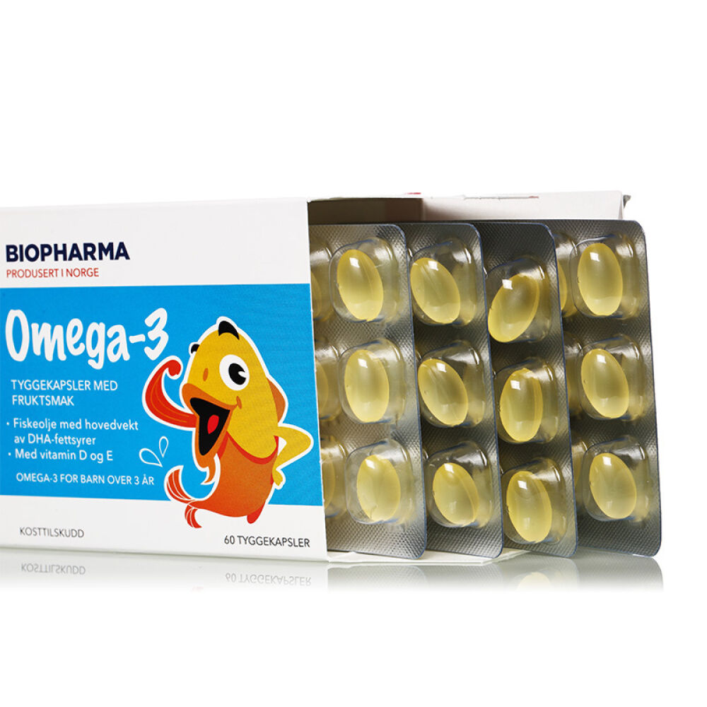 Biopharma儿童深海鱼油软胶囊富含DHA维生素DOmega3提升免疫