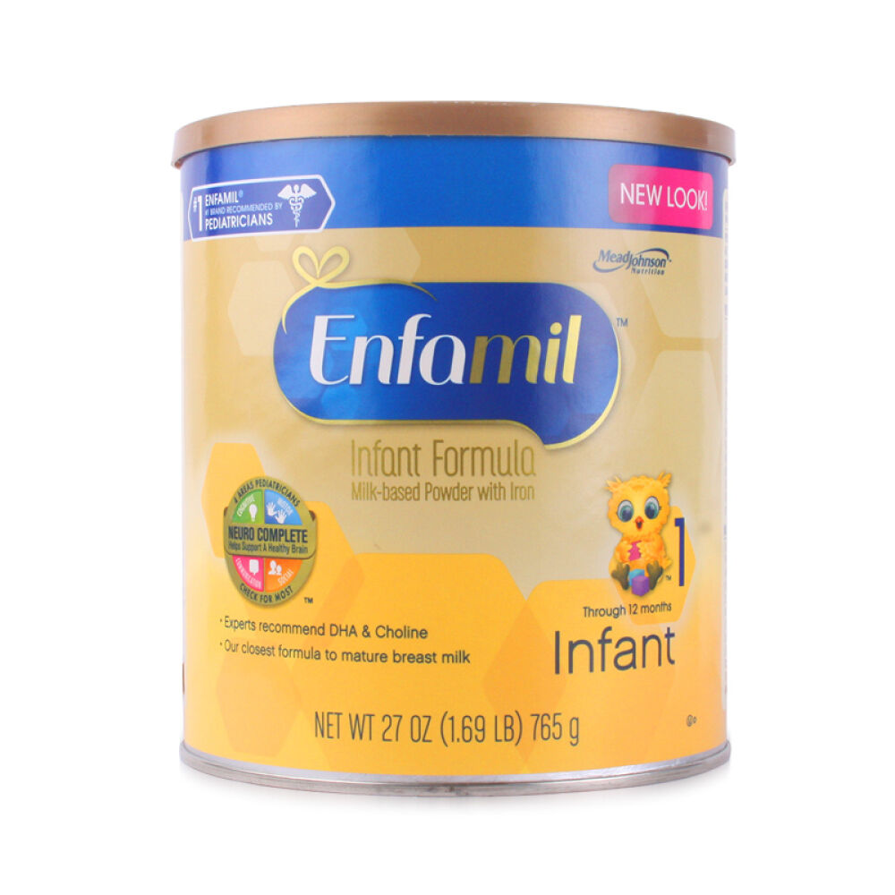 【美国纽约直邮】进口奶粉美赞臣Enfamil一段1段美版金樽婴儿奶粉适合0-12个月宝宝765g*1罐