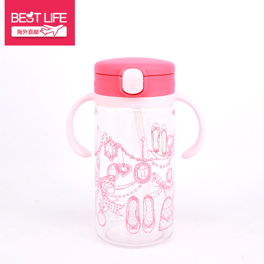 日本richell利其尔婴儿吸管杯7个月起200ml/320ml颜色可选粉色320ml