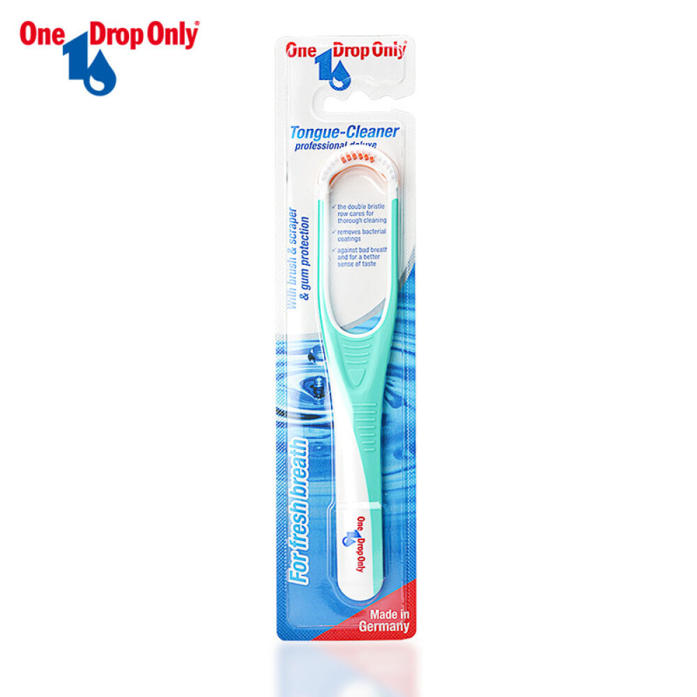 德国进口OneDropOnly刮舌器舌苔刷刮舌器舌头清洁刷去除口臭薄荷绿