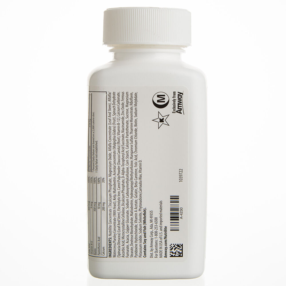 美国Amway安利得力多种营养片纽崔莱多种维生素矿物质片有糖得力180片1瓶装