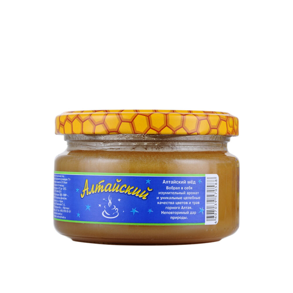 俄罗斯原装进口蜂蜜蜂蜜晚宴牌黒蜂蜜250g阿尔泰蜜(0588)