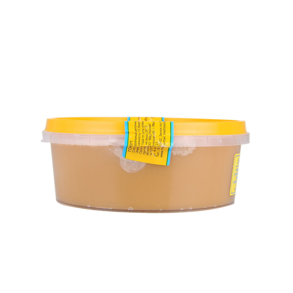 俄罗斯原装进口蜂蜜蜂蜜晚宴天然野生椴树蜜洋槐蜜百花蜜500g荞麦蜜500g塑料罐(0328)