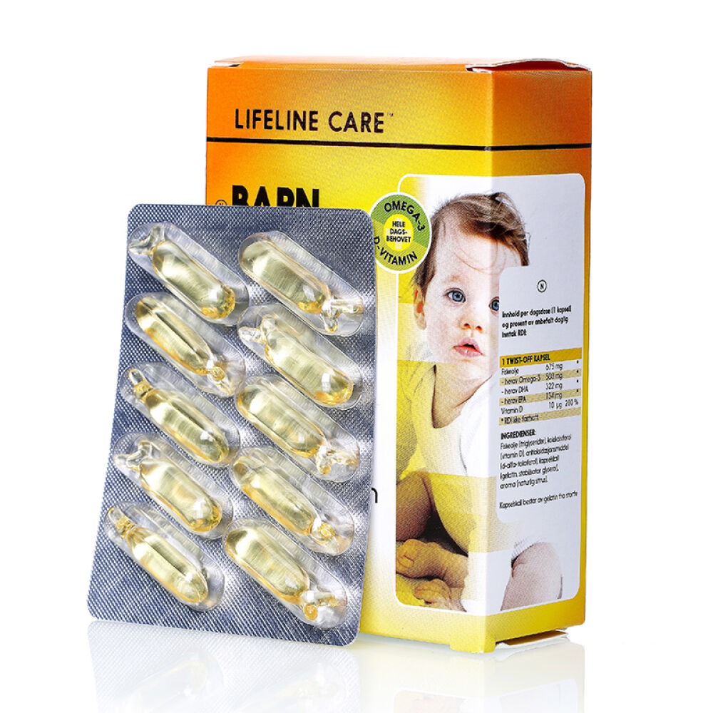 挪威原装进口lifelineCare挪威小鱼婴幼儿新生儿宝宝深海鱼油LLC婴儿鱼油3段