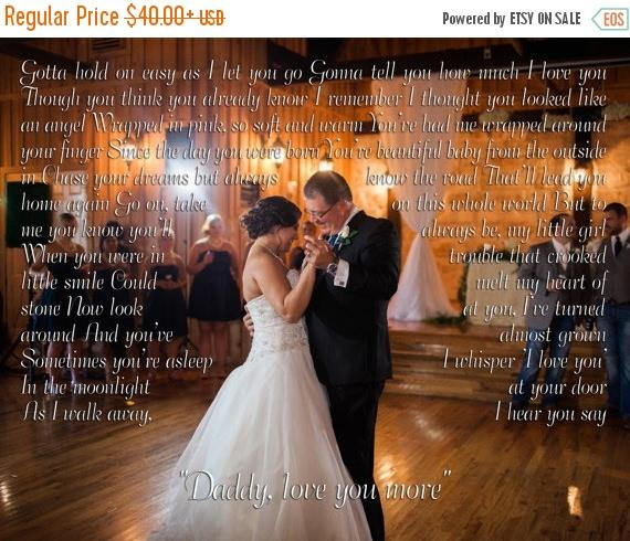 fatherofthebridegift,customcanvas,songlyrics,fatheranddau-美国结