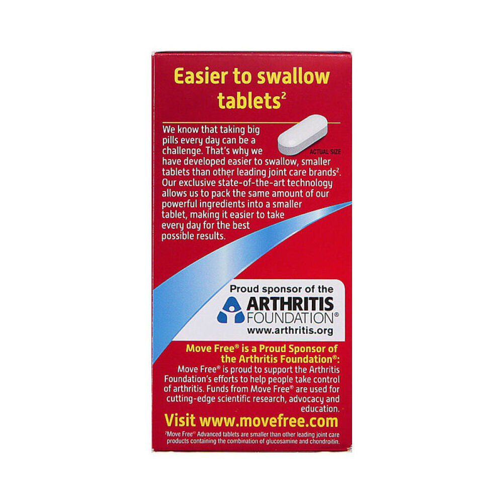 【全球购】美国SchiffMoveFree维骨力氨糖软骨素缓解骨骼关节疼痛氨糖+MSM+VD蓝盒80粒1盒