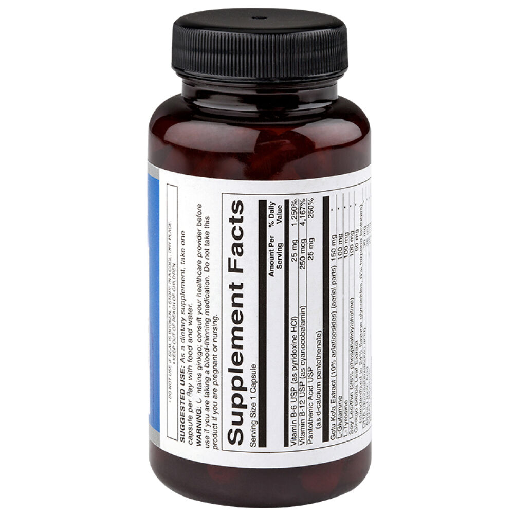 Swnason斯旺森积雪草脑必备精华60粒脑黄金脑活素健脑益脑提高记忆力保健品