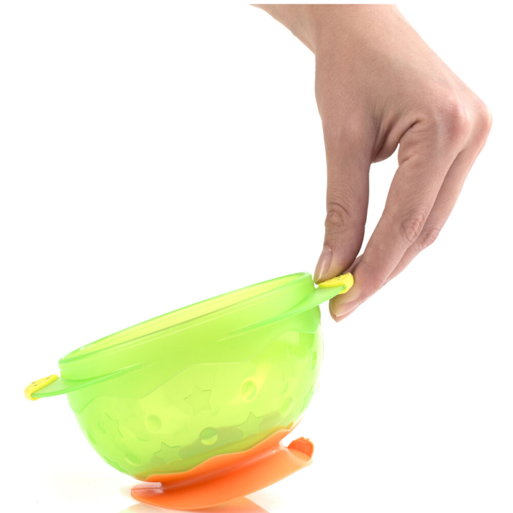 自营满趣健Munchkin多彩吸盘碗宝宝训练碗3只装6个月以上宝宝