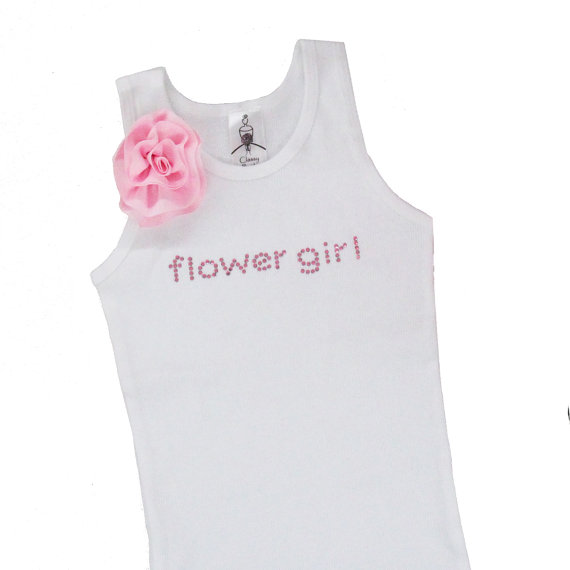 flowergirltanktop,flowergirlgift,blingrhinestonetanktopforgirls