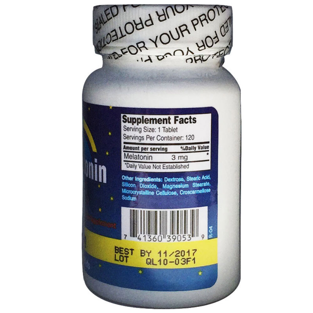 NCB脑白金褪黑素片褪黑素胶囊改善睡眠120片缓解失眠睡眠片（非安眠药）1瓶装*