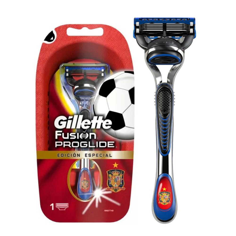 Gillette吉列锋隐男士手动剃须刀刮胡刀套装超顺手动世界杯西班牙特别版1刀头1刀架4673