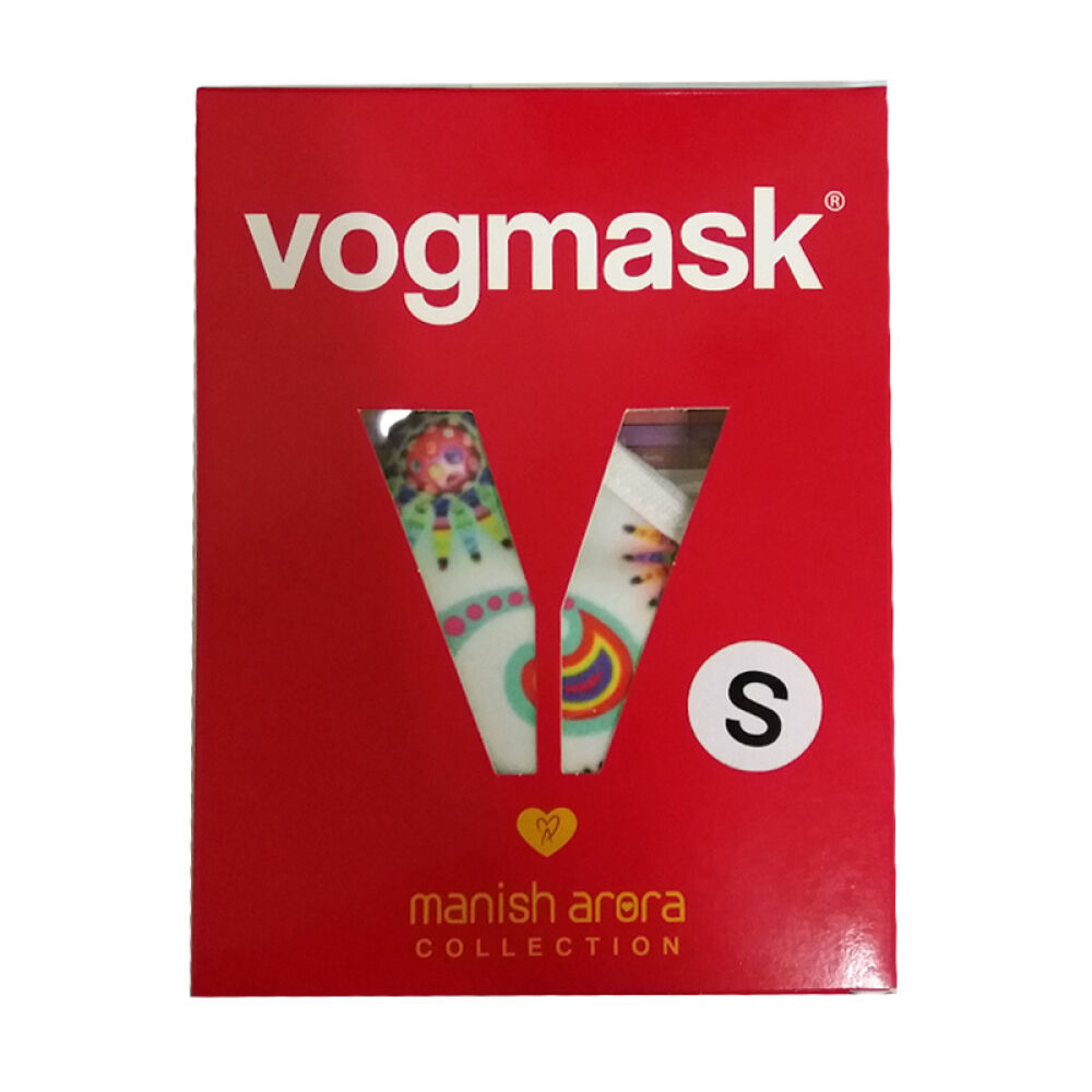 Vogmask防pm2.5带阀活性炭口罩儿童亲子口罩s(11-22kg)白花