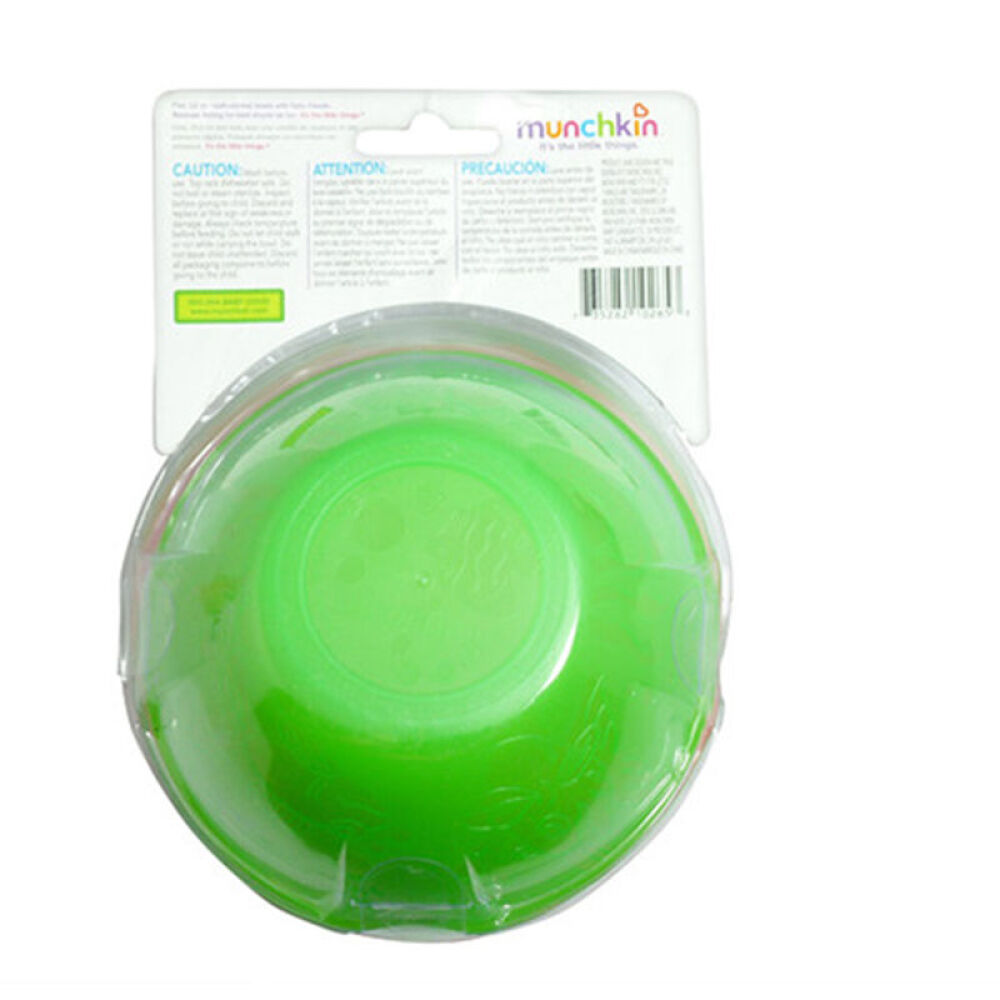 【全球购】进口美国满趣健婴童餐具安全硅胶软勺练习吸盘碗保税区发货小船碗5个装