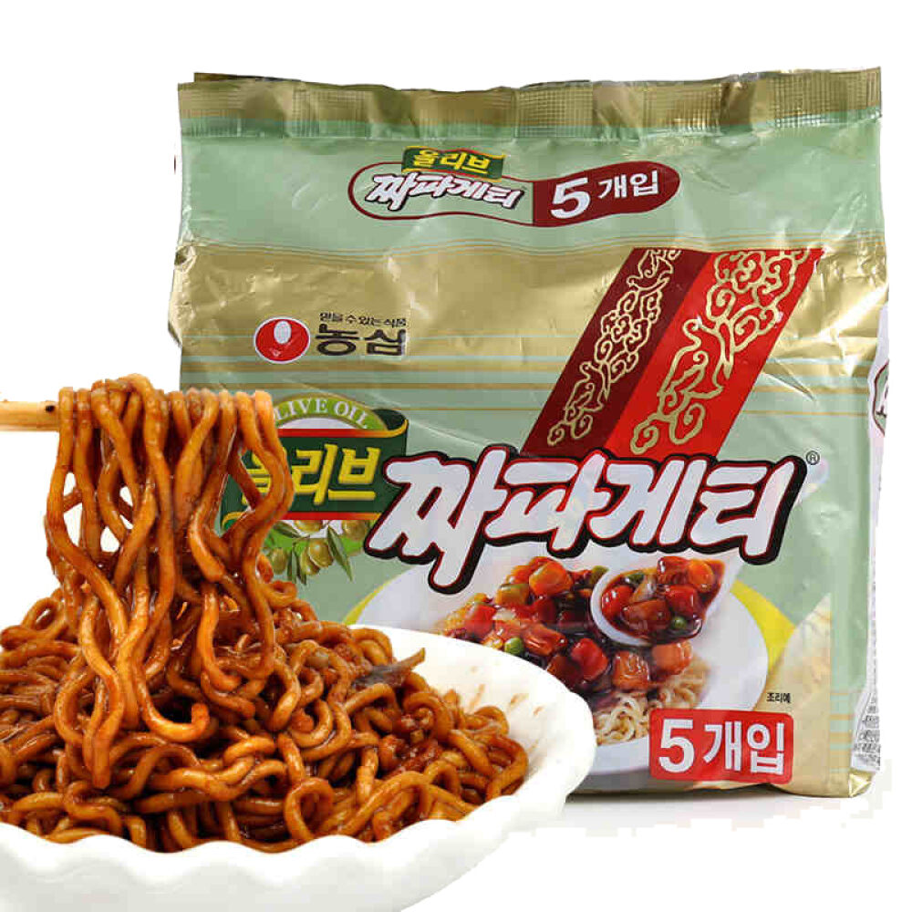 【全球购】韩国原版NONGSHIM农心方便面系列炸酱面140g*5包
