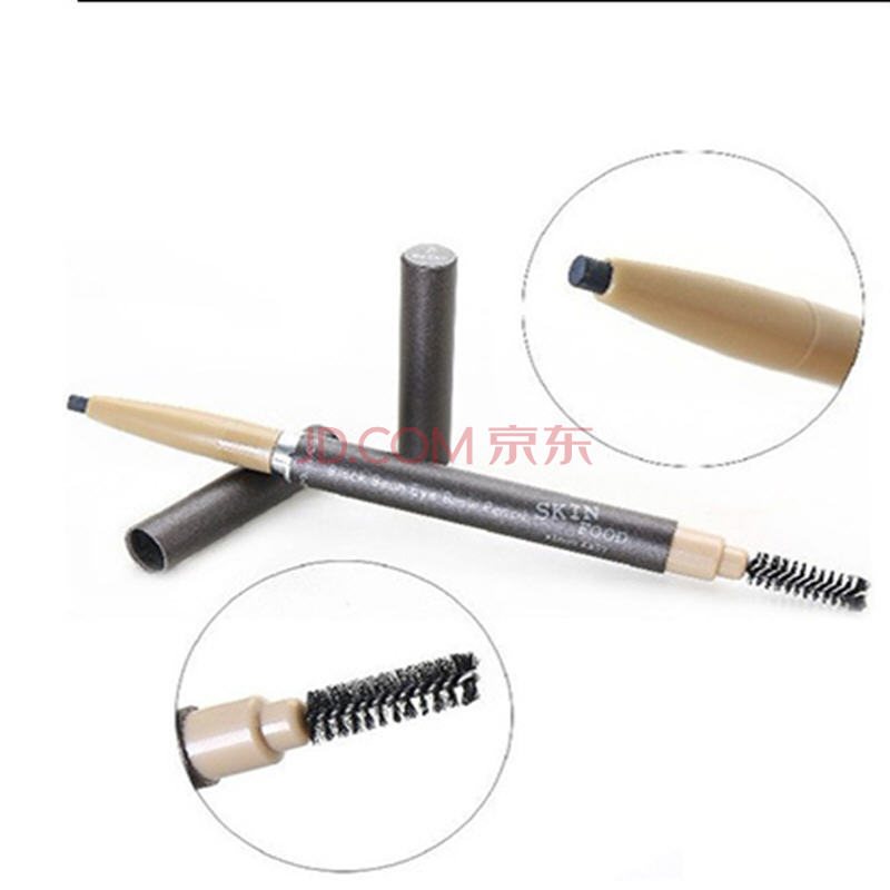 SKINFOOD巧克力双色眉粉/黑豆眉笔双头眉笔3号深褐色