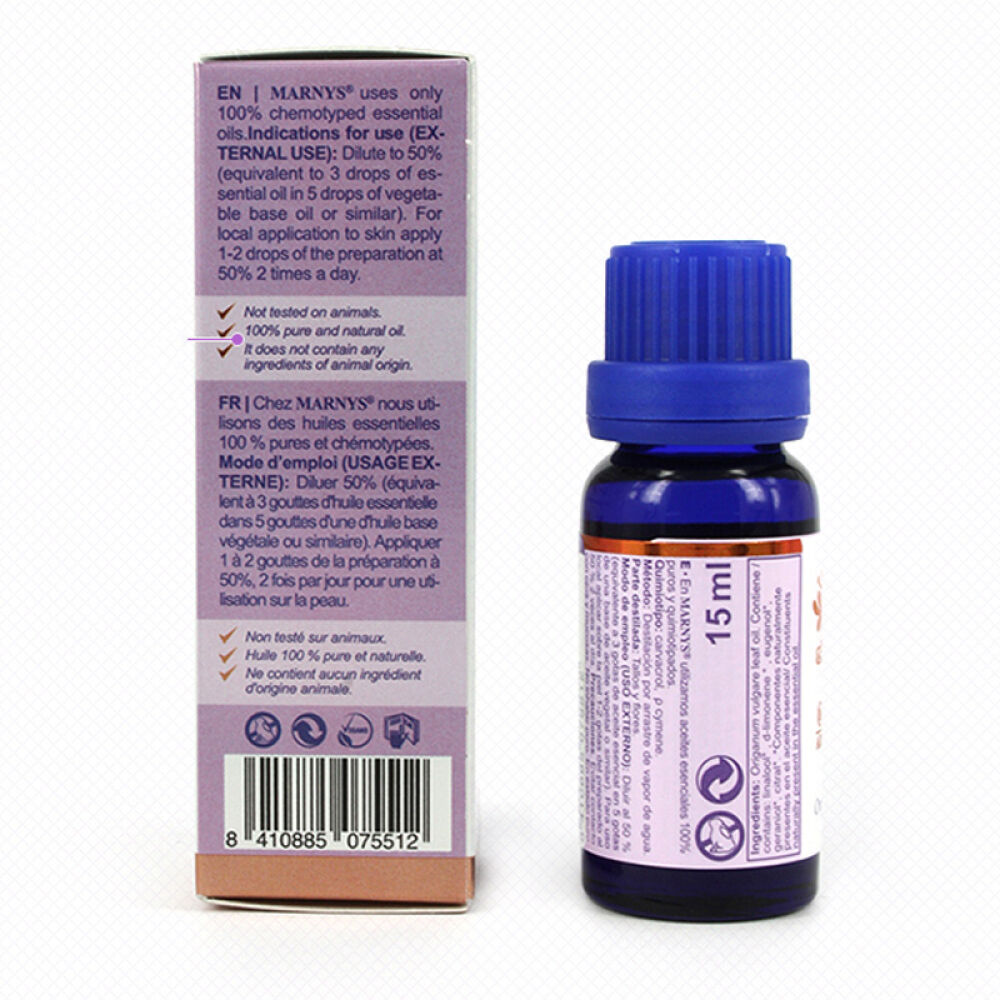 西班牙进口MARNYS迷迭香精油收缩毛孔缓解疲劳养发护发提神醒脑调理肌肤15ml