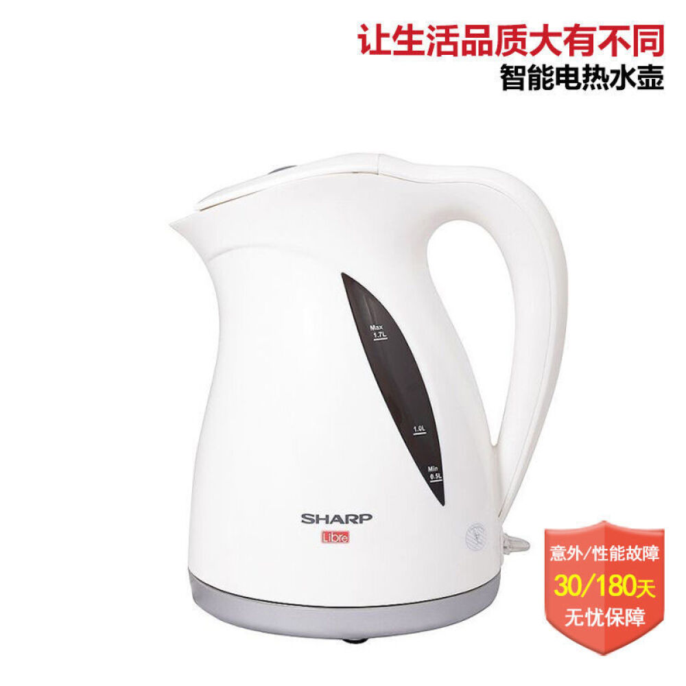 夏普（Sharp）电热水壶EKJ-17L养生壶1.7L大容量EKJ-17L(W)-白色