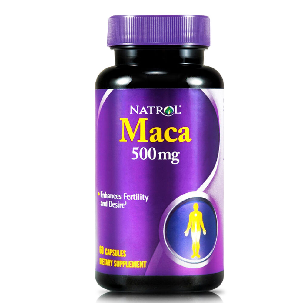 natrol玛卡玛珈胶囊500mg60粒提取物男性补肾益精固阳肝肾养护美国直邮1瓶