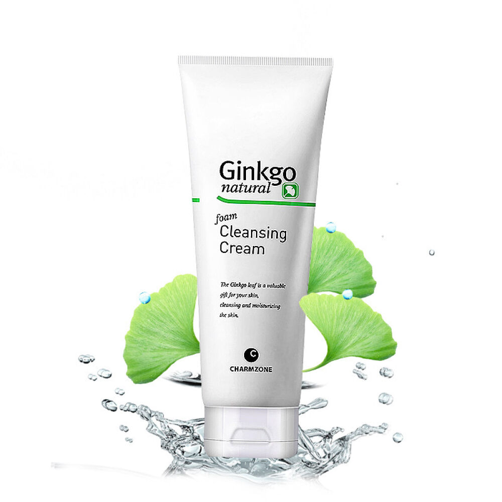 韩国护肤化妆品婵真银杏泡沫洗面奶洁面乳膏女男保湿补水控油200ml洗面奶1支