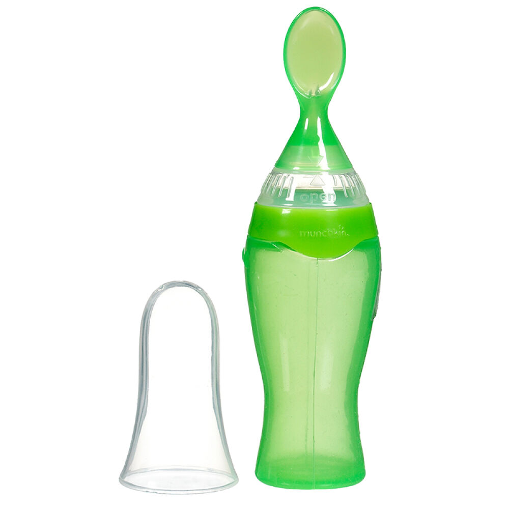 自营满趣健Munchkin易挤压辅食喂养挤压勺喂养勺4个月以上宝宝颜色随机