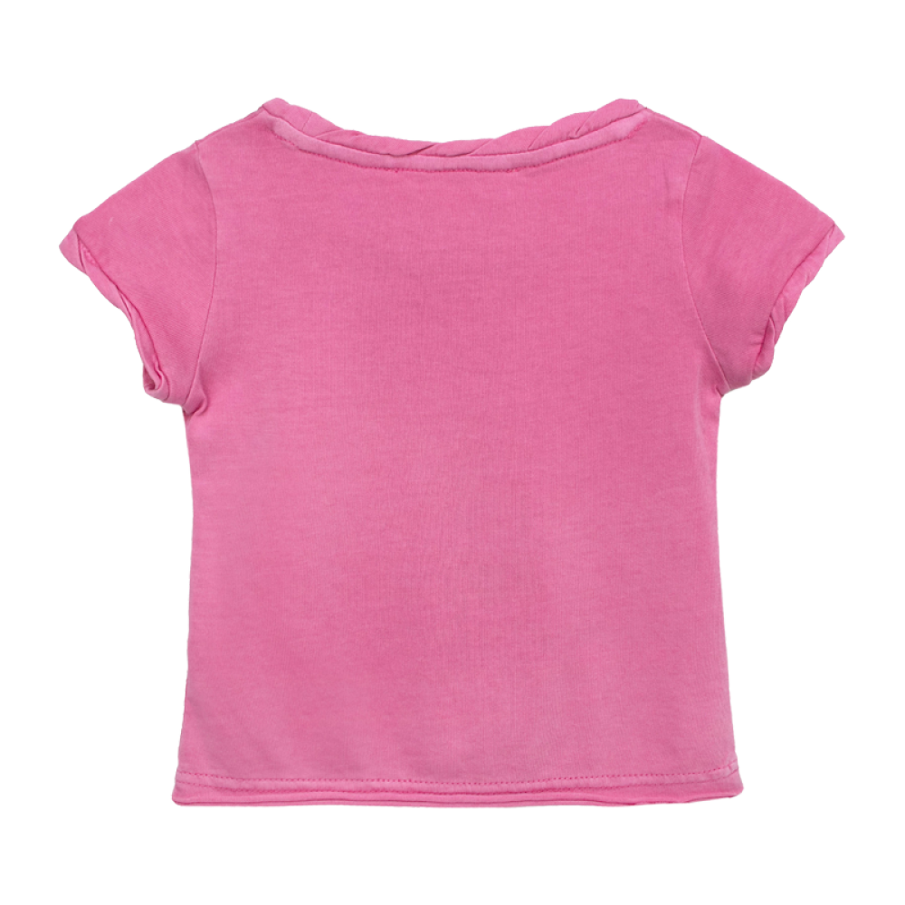 ChateauDeSableLOUISE女童印花T桖衫纯棉夏装#030枚红色03Y