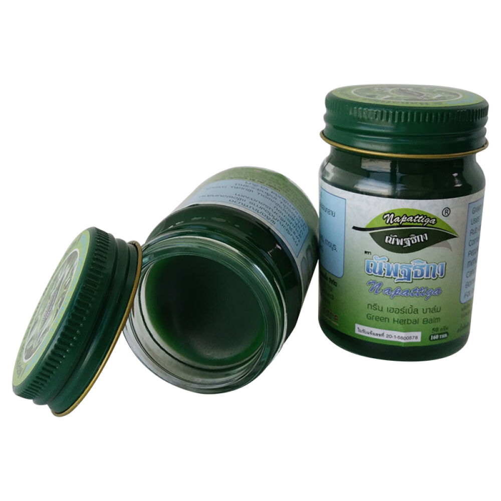 全球购泰国原装进口napattiga娜帕蒂卡治蚊虫叮咬老少皆宜青草膏50g