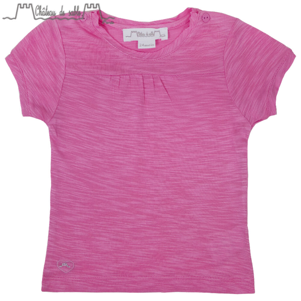 ChateauDeSableLOUISE女童T桖衫夏装短袖春夏薄款#100喜庆色08Y