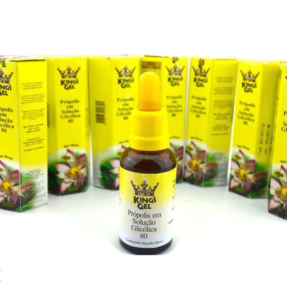 巴西蜂胶（King‘sGel）进口巴西蜂胶不含酒精不含石蜡80号蜂胶滴剂30ml/瓶买5送1