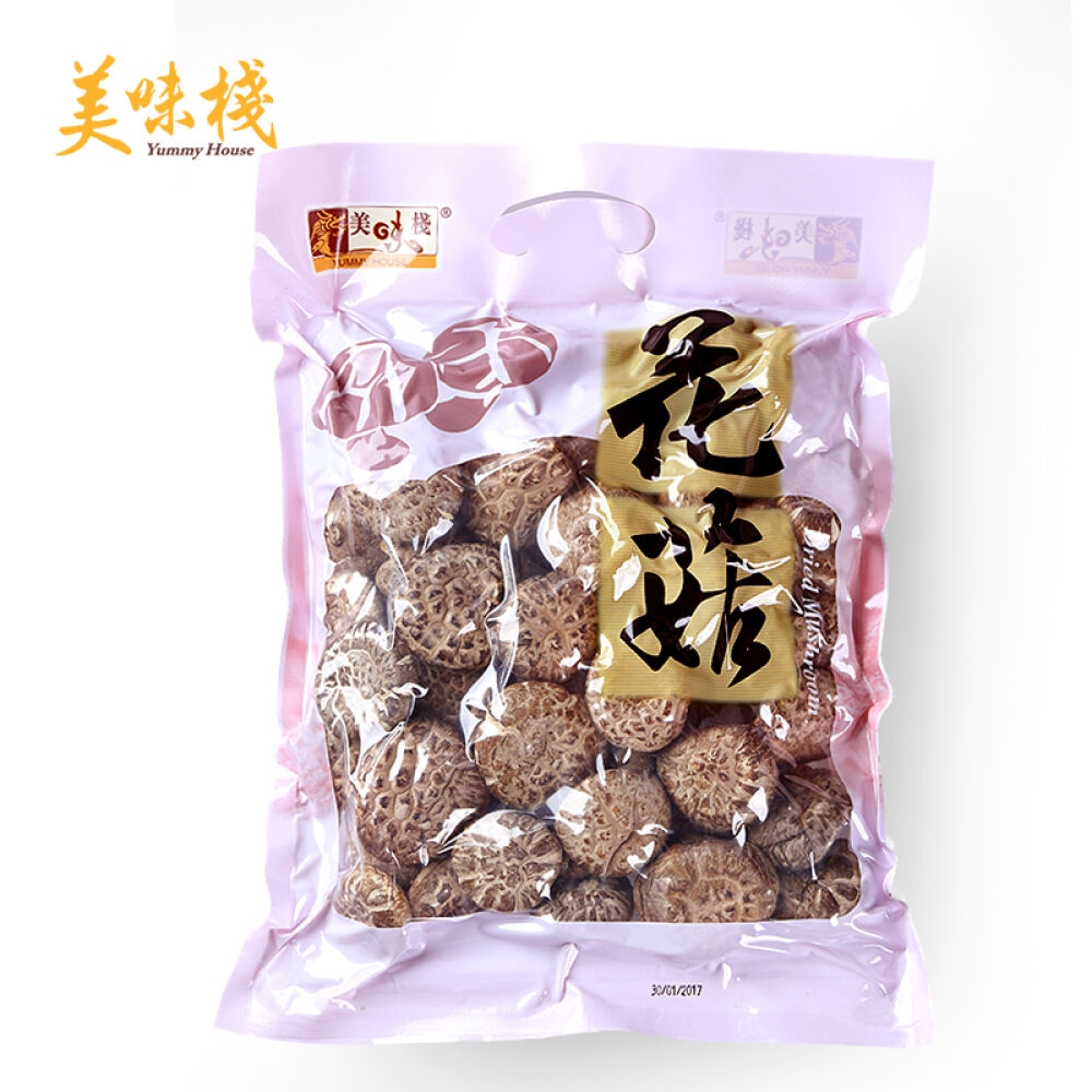 美味栈花菇香港进口冬菇香菇特级干货农家特产香菇250g