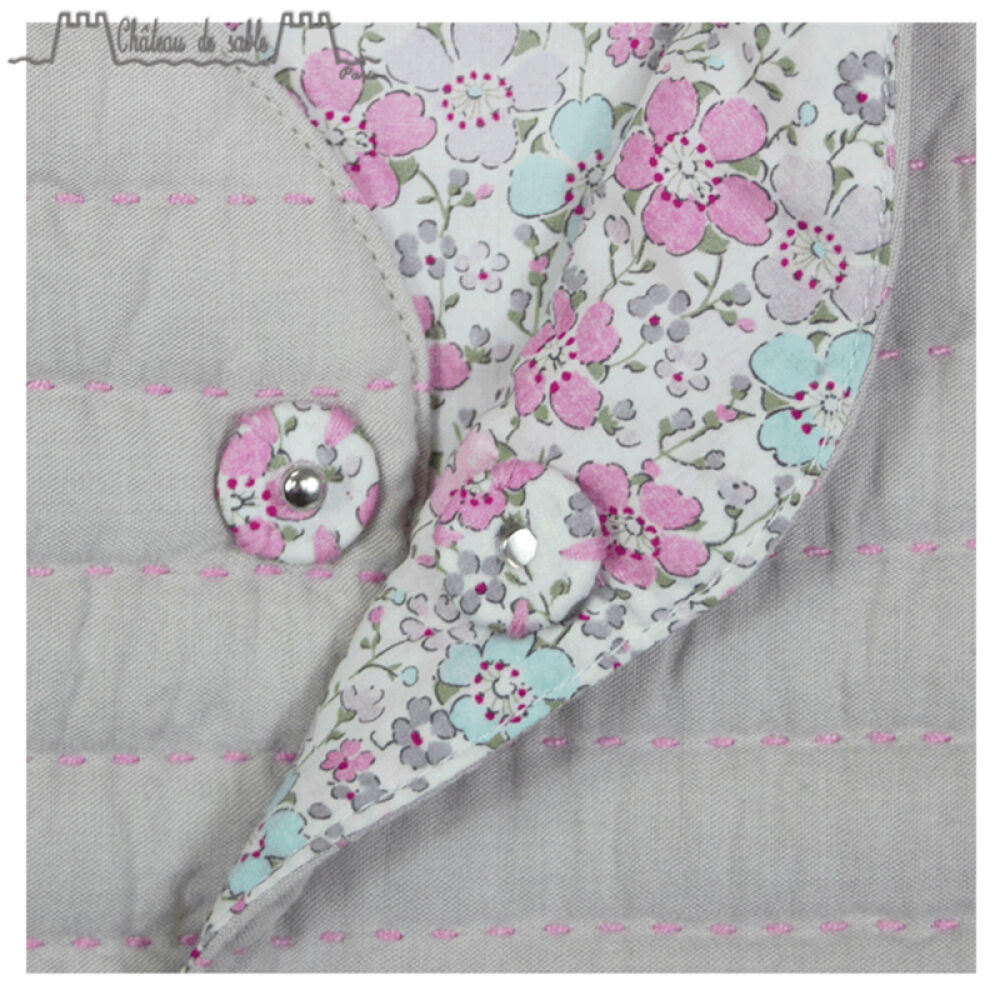 ChateauDeSableLOUISE花印背心儿童棉背心棉马甲#040浅驼色06M