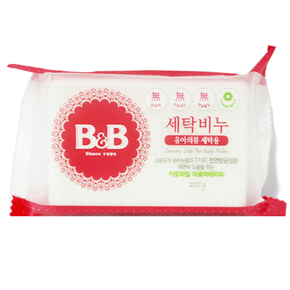 自营保宁b&b婴幼儿洗衣皂洋甘菊味韩国200g/个