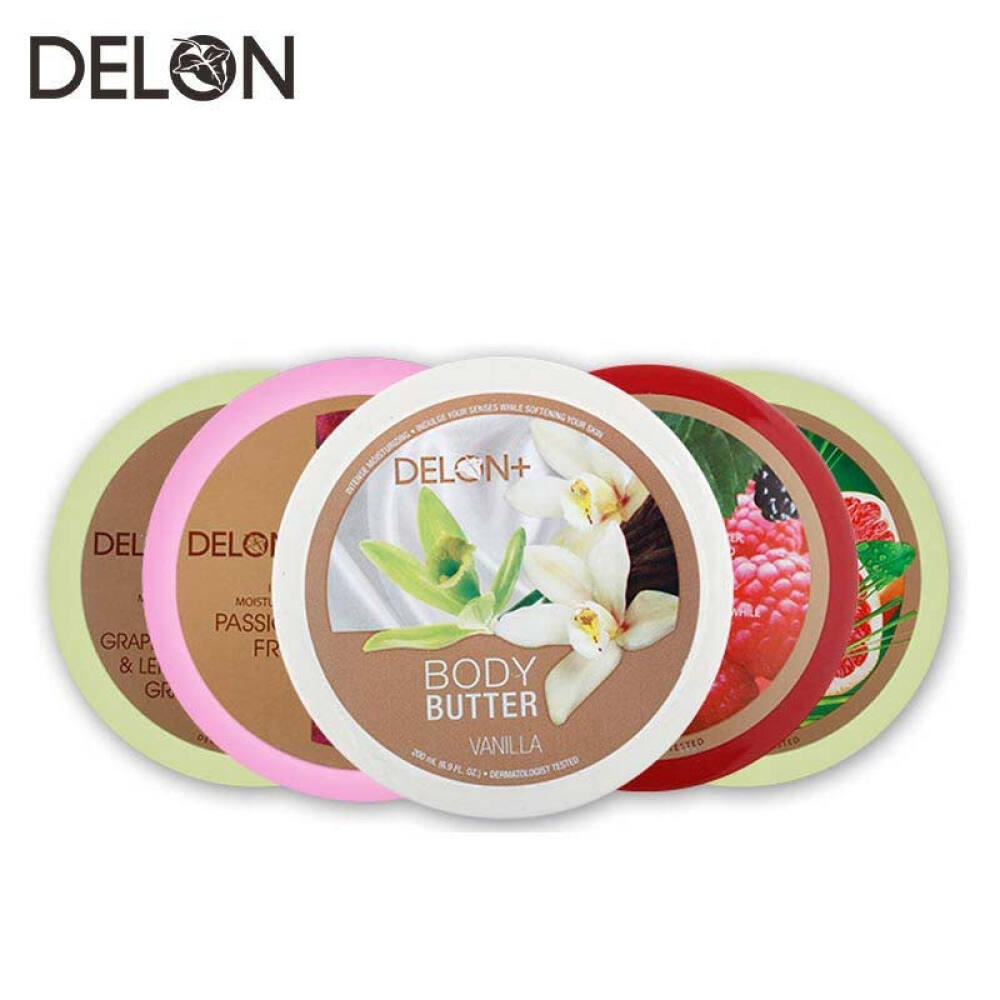 【第二件半价】DELON迪朗贝斯滋养润肤身体黄油滋润霜加拿大润肤乳护肤活力莓杞子200ml